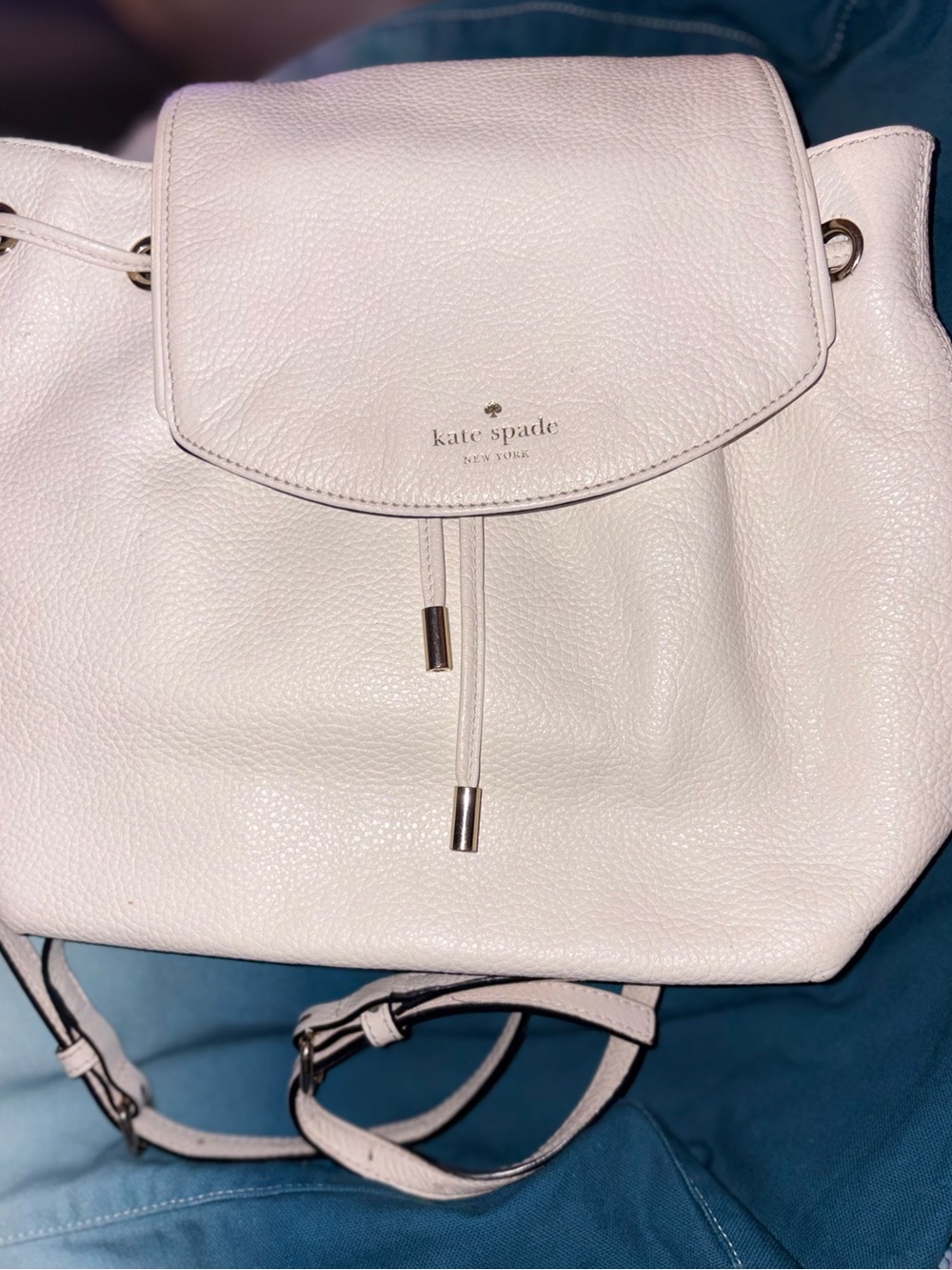 kate spade Soft Blush Pink Pebbled Leather Backpack